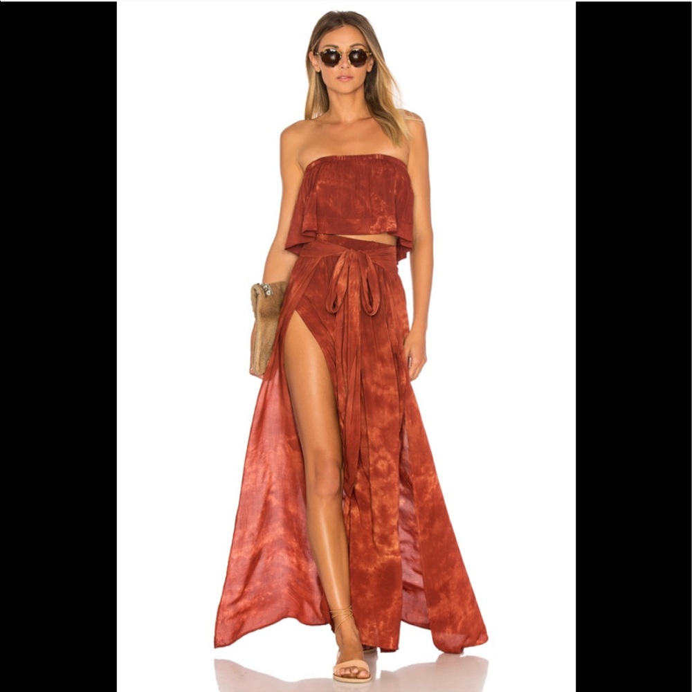 Grace Wrap Skirt in Coral Bay (Like New)